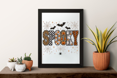 Leopard Checkered Spooky Bling Sublimation PNG Product Image 7