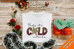Leopard christmas bundle PNG, santa claus,sublimation design Product Image 2