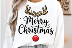 Leopard Christmas Reindeer Png Product Image 2