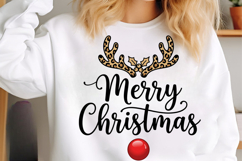Leopard Christmas Reindeer Png Product Image 5