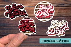 Leopard Buffalo Plaid Christmas PNG Sticker Pack Product Image 1