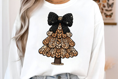 Leopard Christmas Tree Png, Faux Yarn, Embroidery Png Product Image 2