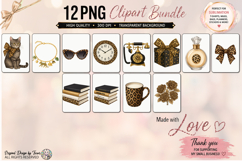 Leopard Clipart PNG Bundle | 12 Fashion Animal Print Set Product Image 2