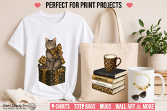 Leopard Clipart PNG Bundle | 12 Fashion Animal Print Set Product Image 3