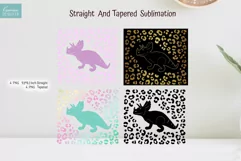 leopard dinosaur triceratops 20 oz skinny tumbler ideas for sublimation