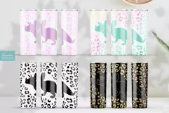 leopard dinosaur triceratops 20 oz skinny tumbler sublimation