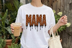 Leopard Drip Mama Halloween PNG Product Image 2