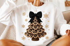 Leopard Faux Yarn Christmas Tree PNG Product Image 2