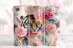 Tumbler Sublimation Leopard 20 oz tumbler wrap Png 