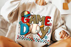 Baseball Game Day PNG, Baseball Mama PNG, Retro Baseball PNG Product Image 4