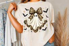 Leopard Ghost PNG, Preppy Spooky Halloween Design Product Image 3