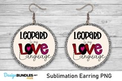 Leopard Is My Love Language - Valentine Sublimation PNG Product Image 1