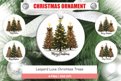Leopard Christmas Trees Ornament Product Image 1