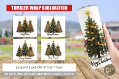 Leopard Christmas Trees Tumbler Product Image 1