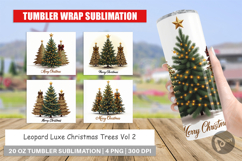 Leopard Christmas Trees Tumbler Product Image 1