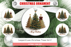 Leopard Christmas Trees Ornament Product Image 1