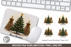 Leopard Christmas Trees Mouse Pad Product Image 1