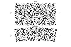 leopard pattern 40oz quencher tumbler sublimation full wrap high resolution transparant background