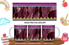 11oz &amp; 15oz Mug School Design Teacher Pencil Agate Marble_2 Product Image 1