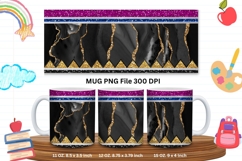 11oz &amp; 15oz Mug School Design Teacher Pencil Agate Marble_11 Product Image 1