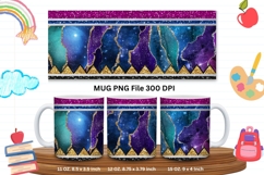 11oz &amp; 15oz Mug School Design Teacher Pencil Agate Marble_3 Product Image 1