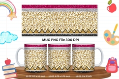 11oz &amp; 15oz Mug Leopard Design Teacher Life School Pencil Product Image 1