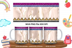 11oz &amp; 15oz Mug School Design Teacher Pencil Agate Marble_5 Product Image 1