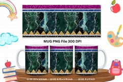 11oz &amp; 15oz Mug School Design Teacher Pencil Agate Marble_4 Product Image 1
