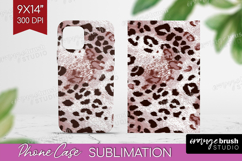 Leopard Print Phone Case PNG - Animal Print Case PNG Product Image 1