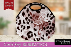 Leopard Print Lunch Bag - Animal Print Lunch Bug PNG Product Image 1