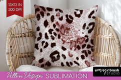 Leopard Print Pillow Sublimation - Animal Print Pillow Cover Product Image 1