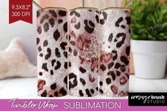 Leopard Print Tumbler Wrap - Animal Print Tumbler PNG Product Image 1