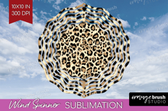 Leopard Print Wind Spinner Sublimation PNG - Animal Print Product Image 1