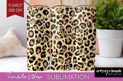 Leopard Print Tumbler Wrap - Animal Print Tumbler PNG Product Image 1