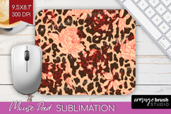 Leopard Print Mouse Pad Sublimation - Animal Print Mousepad Product Image 1