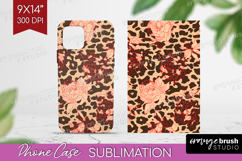 Leopard Print Phone Case PNG - Animal Print Case PNG Product Image 1