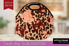Leopard Print Lunch Bag - Animal Print Lunch Bug PNG Product Image 1
