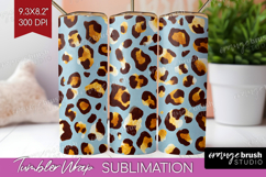 Leopard Print Tumbler Wrap - Animal Print Tumbler PNG Product Image 1