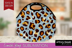 Leopard Print Lunch Bag - Animal Print Lunch Bug PNG Product Image 1