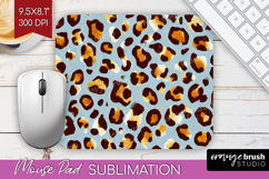 Leopard Print Mouse Pad Sublimation - Animal Print Mousepad Product Image 1