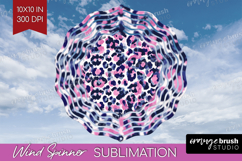 Leopard Print Wind Spinner Sublimation PNG - Animal Print Product Image 1