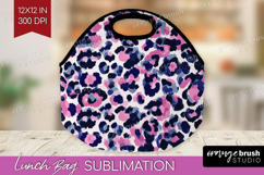 Leopard Print Lunch Bag - Animal Print Lunch Bug PNG Product Image 1