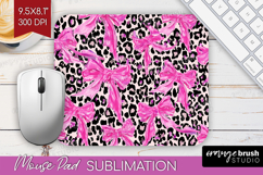 Leopard Print Mouse Pad Sublimation - Animal Print Mousepad Product Image 1