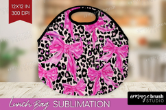 Leopard Print Lunch Bag - Animal Print Lunch Bug PNG Product Image 1