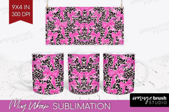 Leopard Print Mug Wrap - Animal Print Mug PNG Sublimation Product Image 1