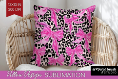 Leopard Print Pillow Sublimation - Animal Print Pillow Cover Product Image 1