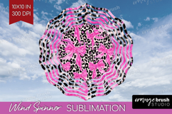 Leopard Print Wind Spinner Sublimation PNG - Animal Print Product Image 1