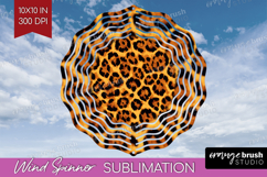 Leopard Print Wind Spinner Sublimation PNG - Animal Print Product Image 1
