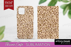 Leopard Print Phone Case PNG - Animal Print Case PNG Product Image 1