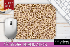 Leopard Print Mouse Pad Sublimation - Animal Print Mousepad Product Image 1